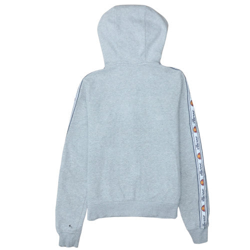 Ellesse Womens Grey Full Zip Hoodie UK 10 Cotton Blend