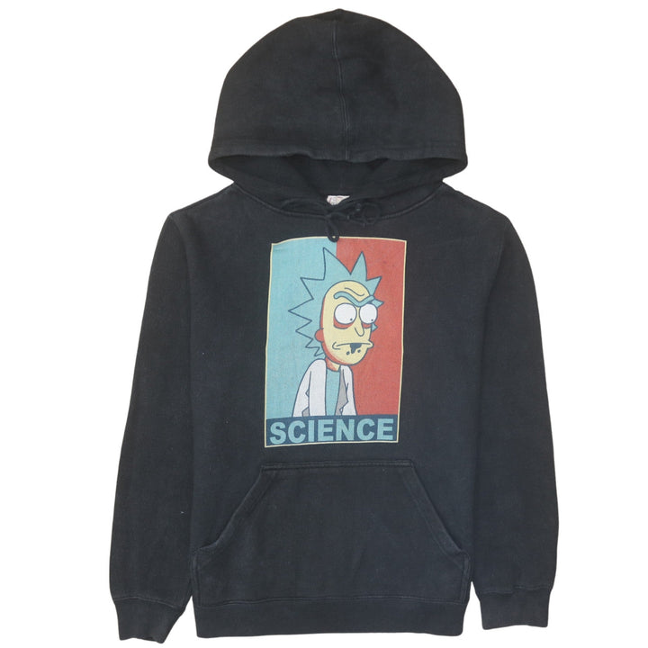 Delta Men's Black Science Cartoon Pullover Hoodie Medium