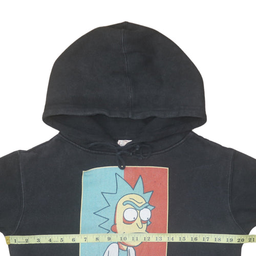 Delta Men's Black Science Cartoon Pullover Hoodie Medium