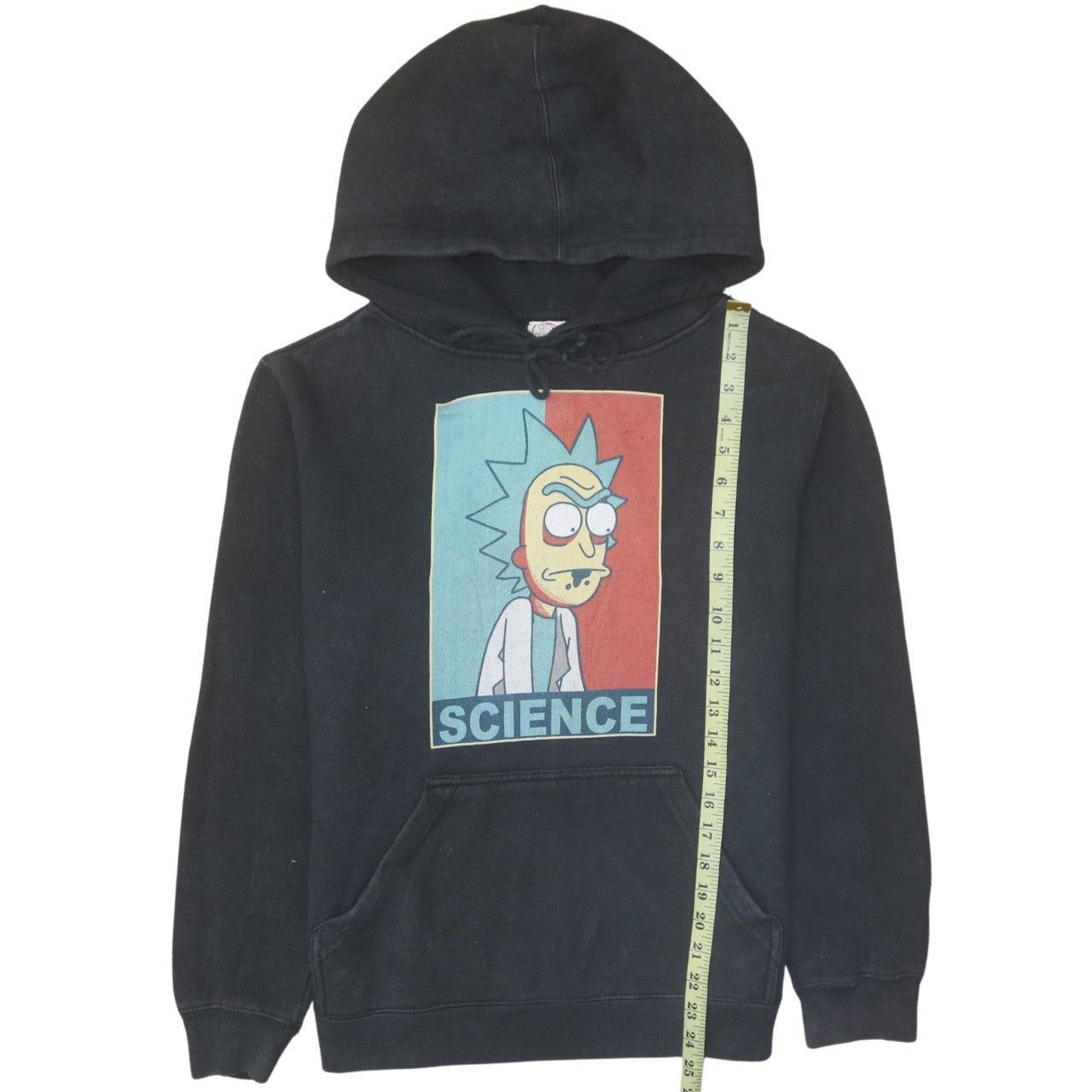 Delta Men's Black Science Cartoon Pullover Hoodie Medium