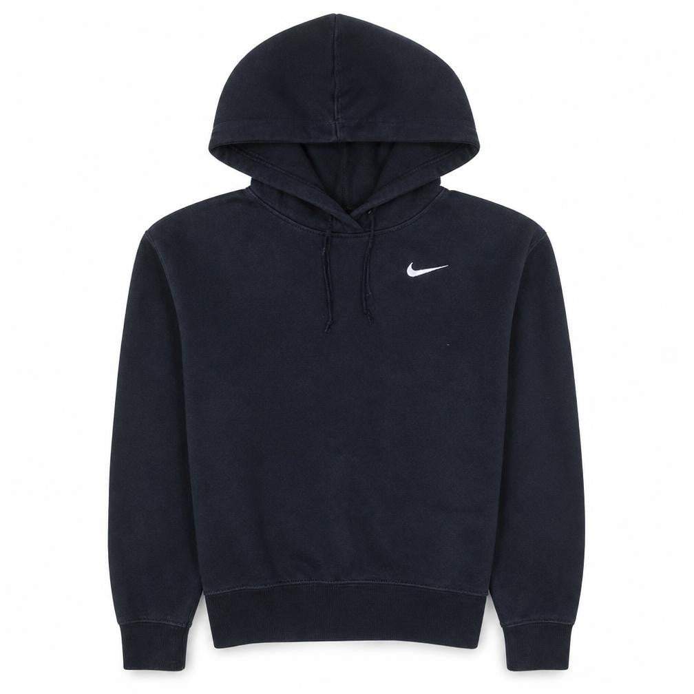 Front view of Nike Women’s Black XS Pullover Hoodie Cotton Blend Sweatshirt