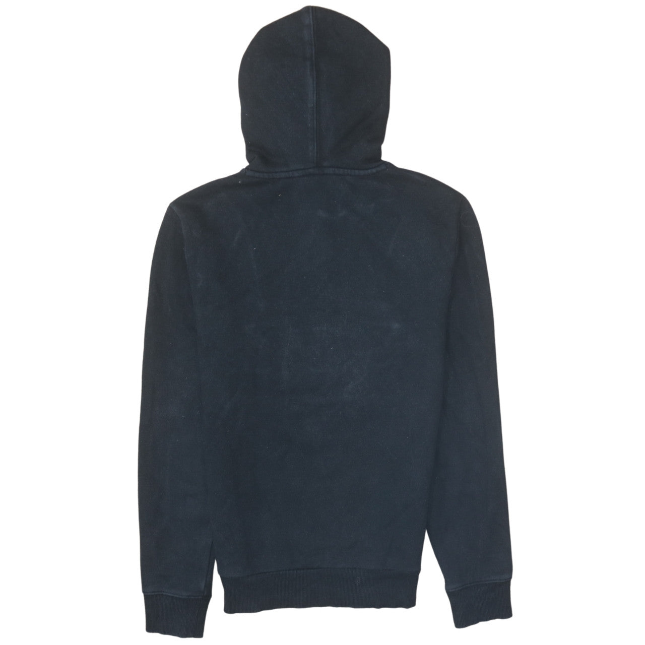 Napapijri Men's Black Pullover Hoodie M Logo Fleece Sweatshirt