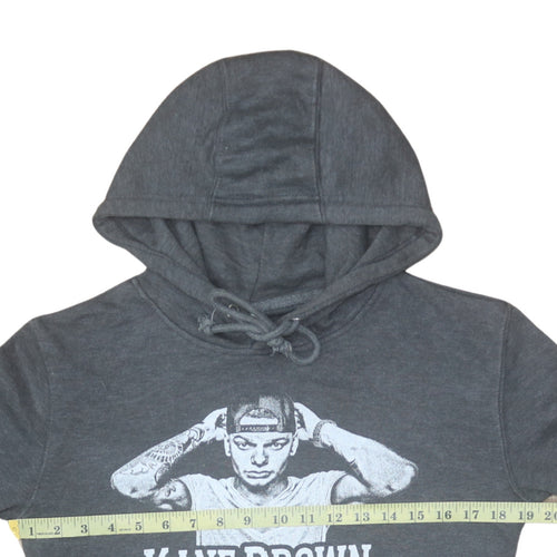 Lane Seven Mens Grey Kane Brown Pullover Hoodie Size L Graphic Print