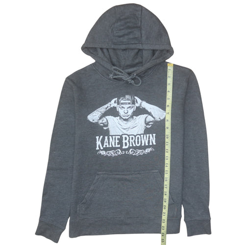 Lane Seven Mens Grey Kane Brown Pullover Hoodie Size L Graphic Print