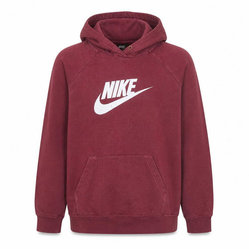 Nike Men's Red Pullover Hoodie XL Fleece Logo Sportswear