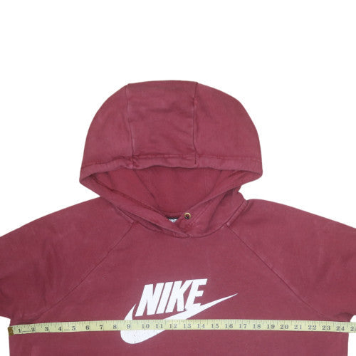 Nike Men's Red Pullover Hoodie XL Fleece Logo Sportswear