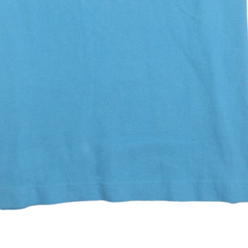 Lacoste Men's Blue Classic Fit Cotton Short Sleeve Polo Shirt M