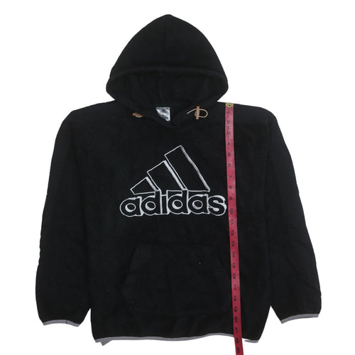 Adidas Women Black XS Pullover Hoodie Fleece Logo Sweatshirt