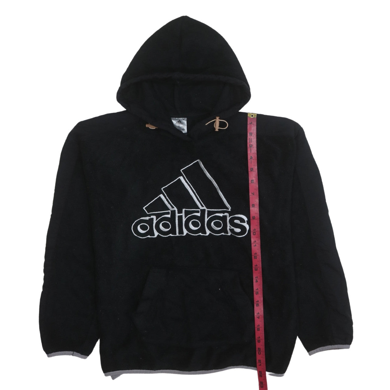 Adidas Women Black XS Pullover Hoodie Fleece Logo Sweatshirt