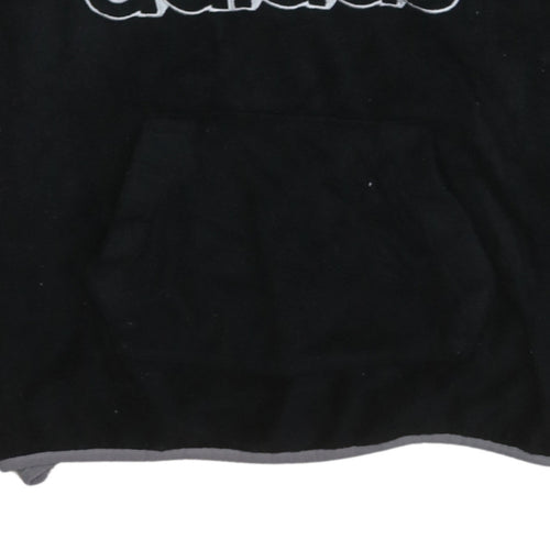 Adidas Women Black XS Pullover Hoodie Fleece Logo Sweatshirt