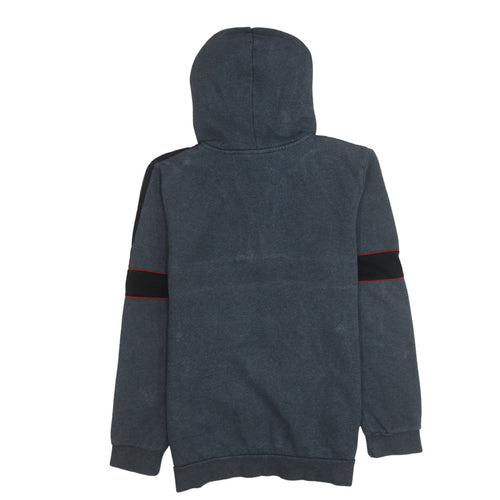adidas Boys Grey 1/4 Zip Pullover Hoodie XL 15-16 Years Sports Fleece