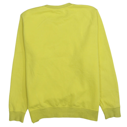Nike Mens Yellow Crew Neck Pullover Sweatshirt Size L
