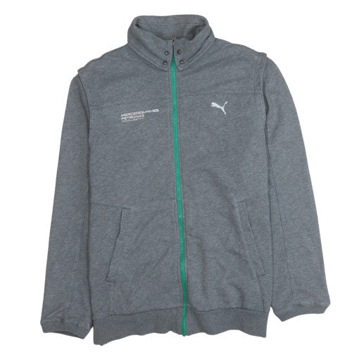 Puma Mercedes AMG Petronas Grey Men's L Track Jacket Full Zip