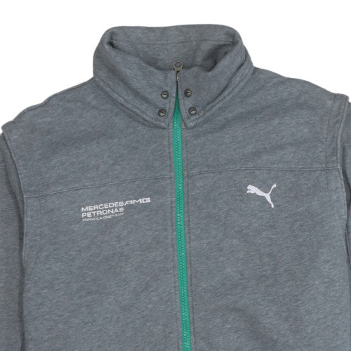 Puma Mercedes AMG Petronas Grey Men's L Track Jacket Full Zip