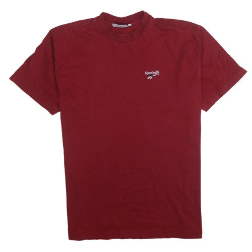 Reebok Mens Red Vintage Short Sleeve Crew Neck T-Shirt M