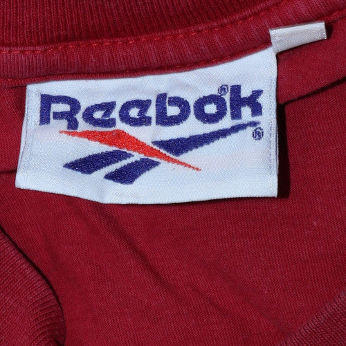 Reebok Mens Red Vintage Short Sleeve Crew Neck T-Shirt M