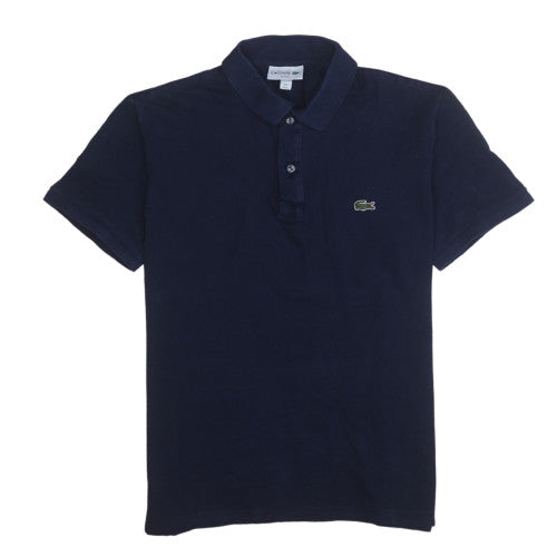 Lacoste Men's Blue Slim Fit Polo Shirt Size L Short Sleeve