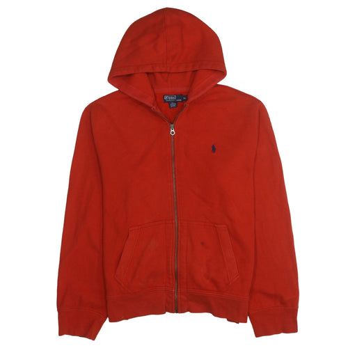 Polo Ralph Lauren Men's Red Full Zip Hoodie XL Cotton Fleece