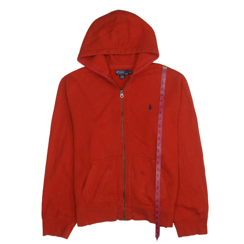 Polo Ralph Lauren Men's Red Full Zip Hoodie XL Cotton Fleece