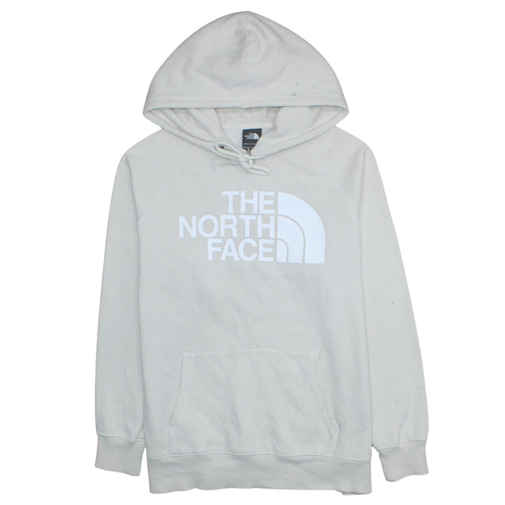 The North Face Womens Beige Large Pullover Hoodie Cotton Blend