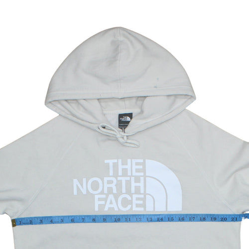 The North Face Womens Beige Large Pullover Hoodie Cotton Blend