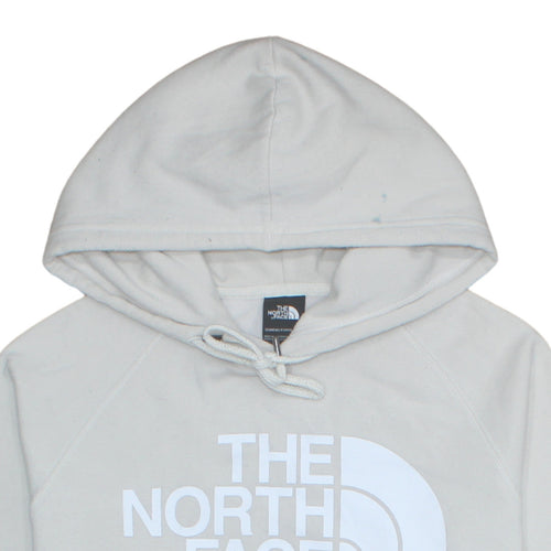 The North Face Womens Beige Large Pullover Hoodie Cotton Blend