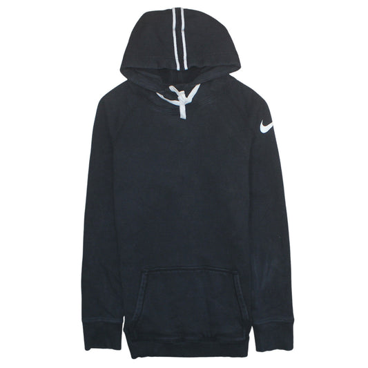 Nike Women Black Small Pullover Hoodie 100% Cotton Hooded Sweatshirt