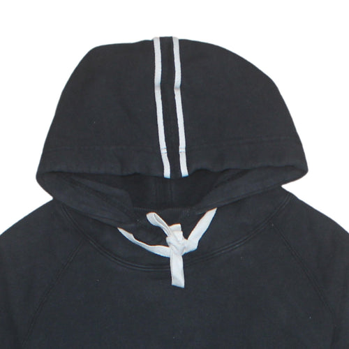 Nike Women Black Small Pullover Hoodie 100% Cotton Hooded Sweatshirt