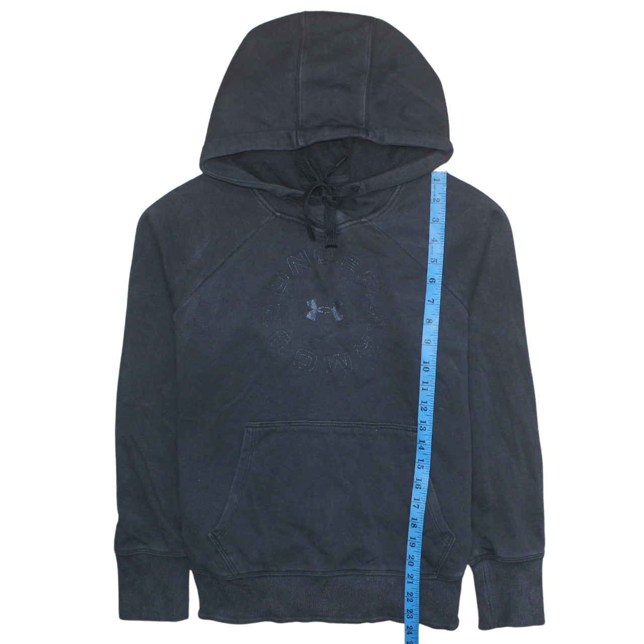 Under Armour Women's Black Pullover Hoodie Size S Loose Fit Fleece Sweatshirt