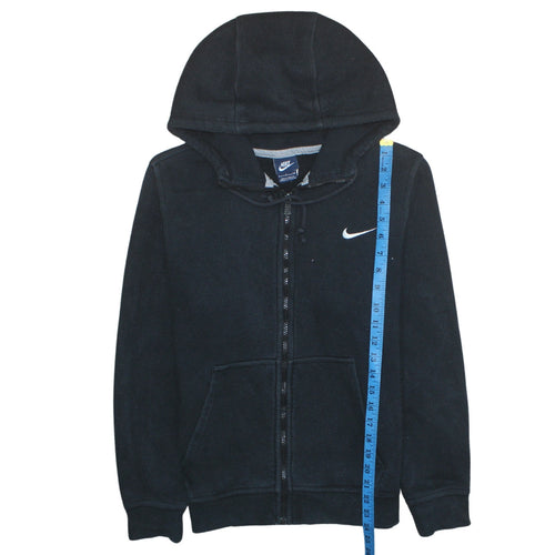 Nike Men's Black Full Zip Hoodie S Cotton Blend Fleece