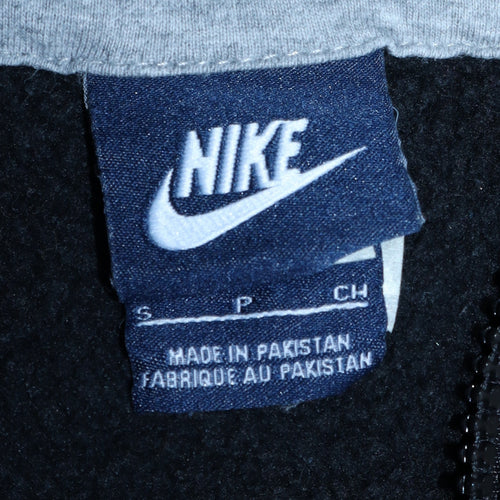 Nike Men's Black Full Zip Hoodie S Cotton Blend Fleece