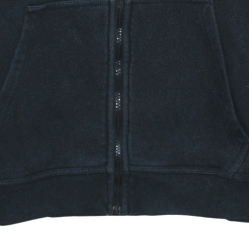 Nike Men's Black Full Zip Hoodie S Cotton Blend Fleece
