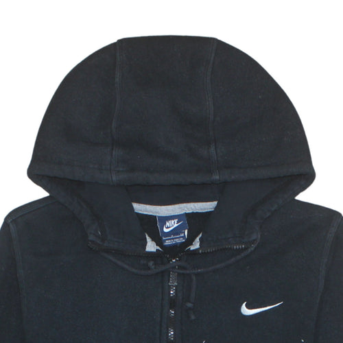 Nike Men's Black Full Zip Hoodie S Cotton Blend Fleece