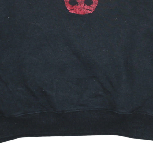 Gildan Men's Black Chicago Bulls Logo Pullover Sweatshirt L