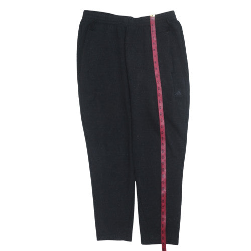Adidas Womens Black 2XL Jogger Sweatpants Elastic Waist Cotton Blend