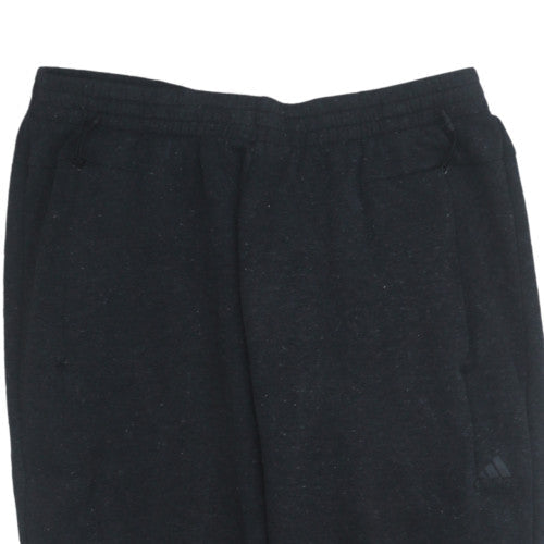 Adidas Womens Black 2XL Jogger Sweatpants Elastic Waist Cotton Blend