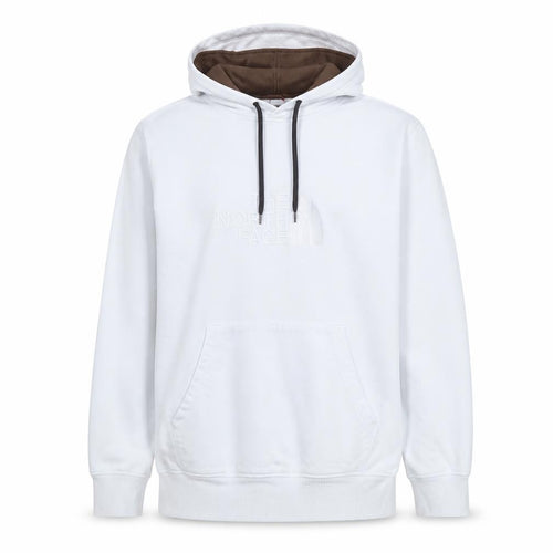 The North Face Men's White XL Pullover Hoodie with Logo Detail