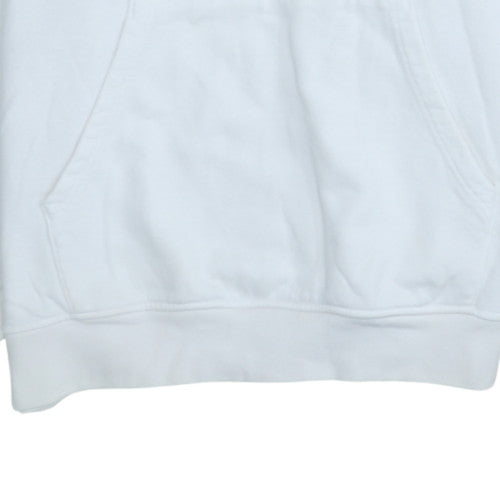 The North Face Men's White XL Pullover Hoodie with Logo Detail