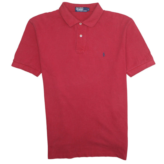 Ralph Lauren Men's Red Short Sleeve Polo Shirt Size L Cotton Classic Fit