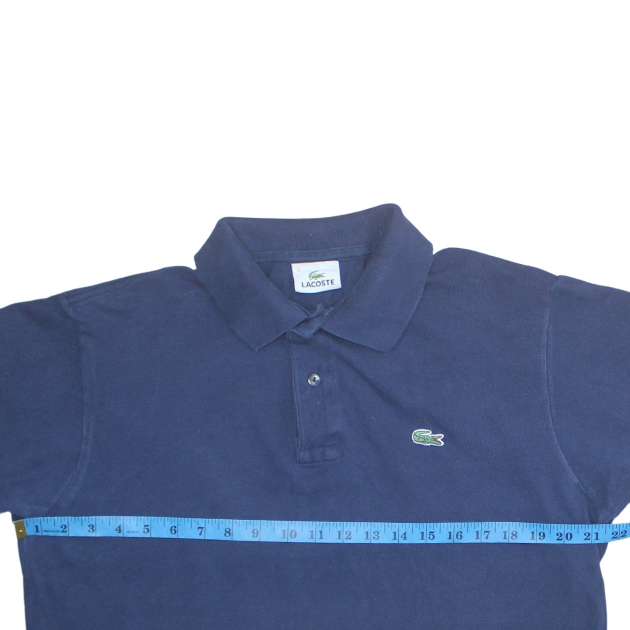 Lacoste Men's Blue Cotton Short Sleeve Polo Shirt Size L