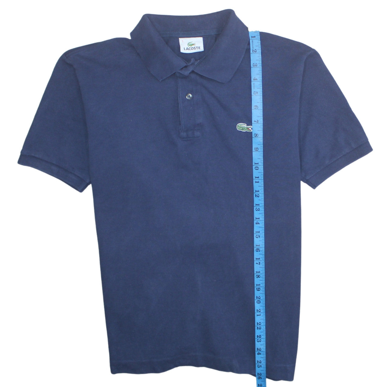Lacoste Men's Blue Cotton Short Sleeve Polo Shirt Size L