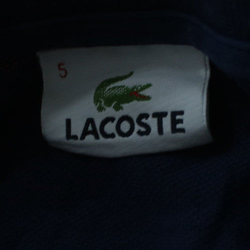 Lacoste Men's Blue Cotton Short Sleeve Polo Shirt Size L