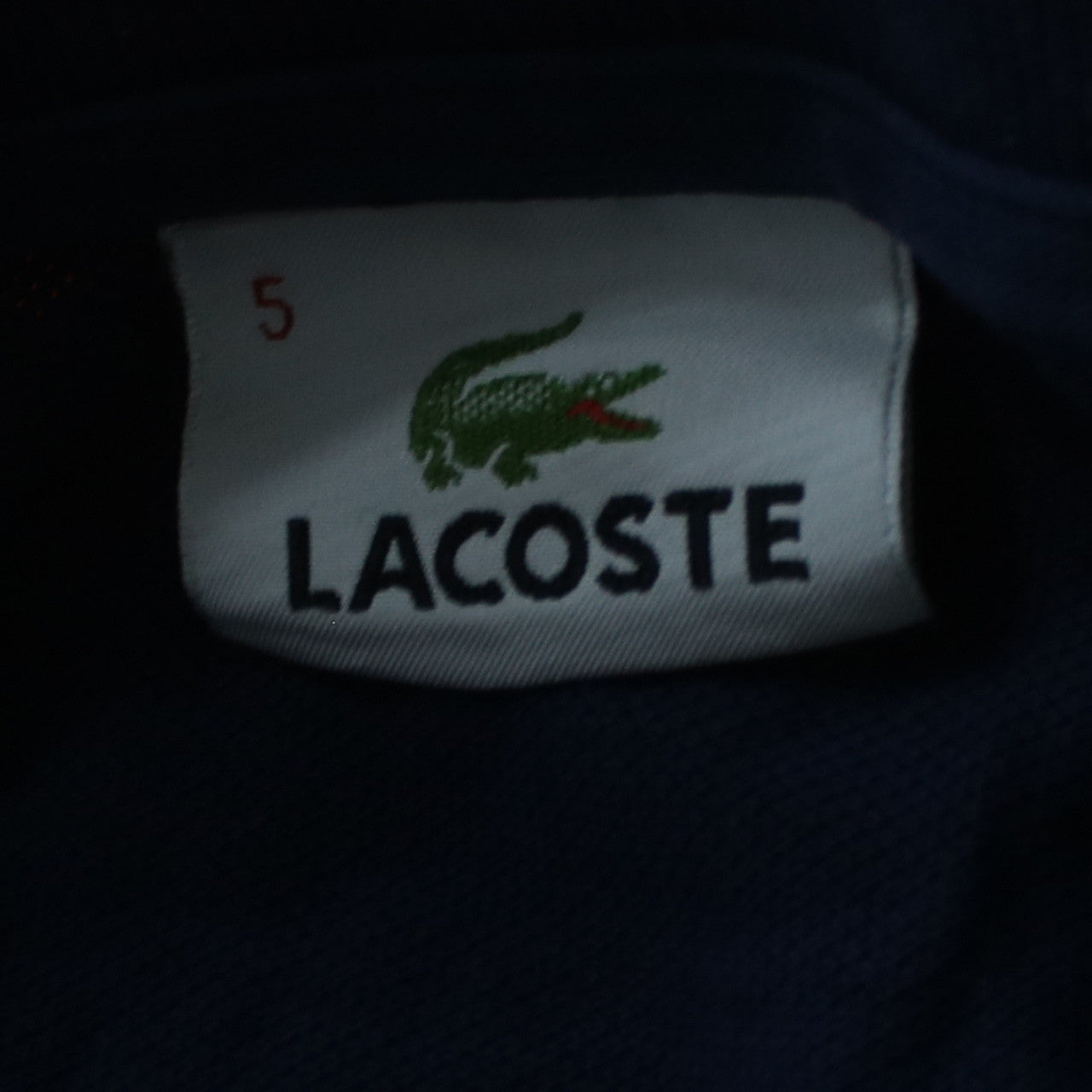 Lacoste Men's Blue Cotton Short Sleeve Polo Shirt Size L