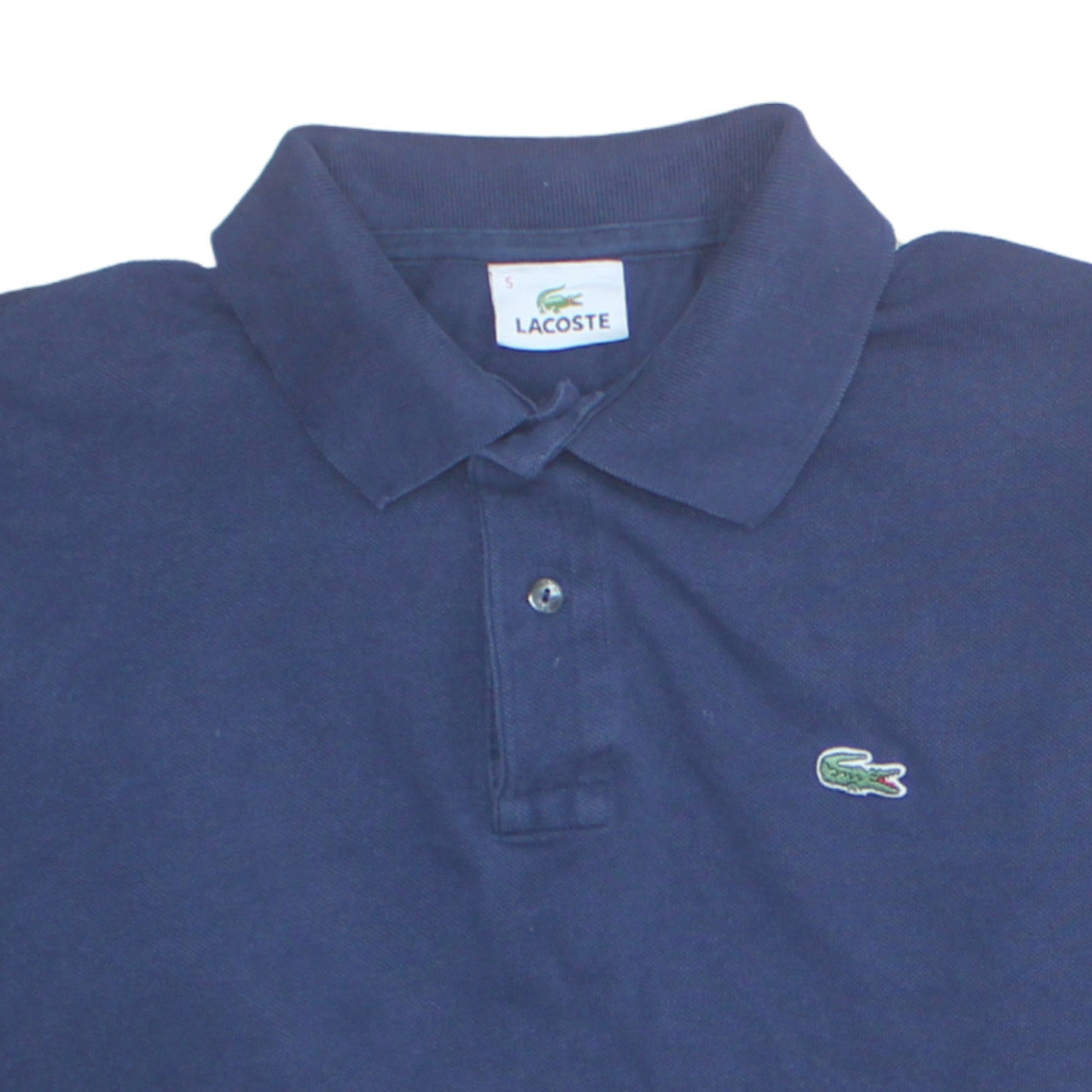 Lacoste Men's Blue Cotton Short Sleeve Polo Shirt Size L