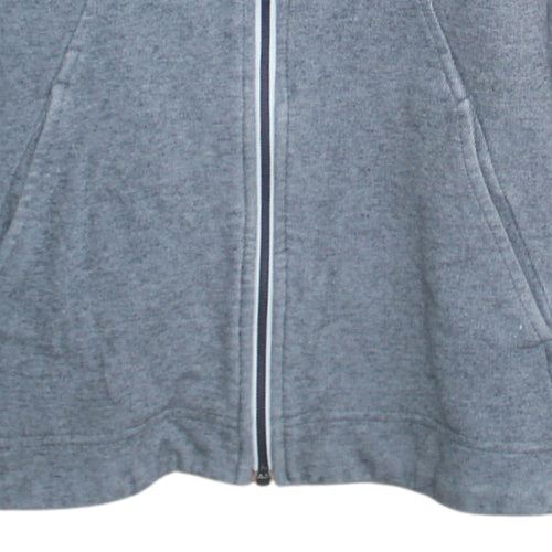 Nike Womens Grey Full Zip Hoodie XS Cotton Blend Sportswear