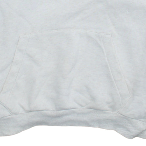 Reebok Women's White Pullover Hoodie Sweatshirt Size M Logo Style