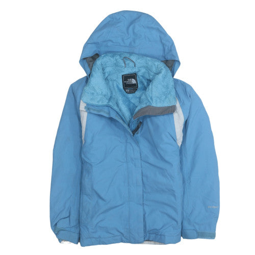 The North Face Boys Blue Hooded Waterproof Puffer Jacket M Winter Coat