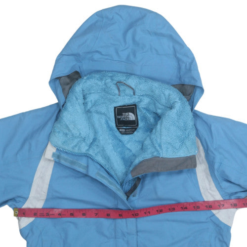 The North Face Boys Blue Hooded Waterproof Puffer Jacket M Winter Coat