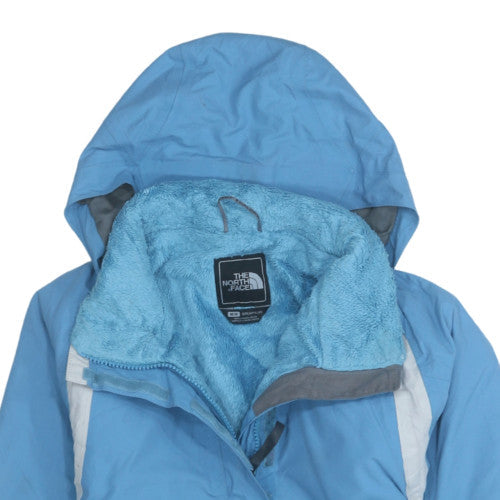The North Face Boys Blue Hooded Waterproof Puffer Jacket M Winter Coat