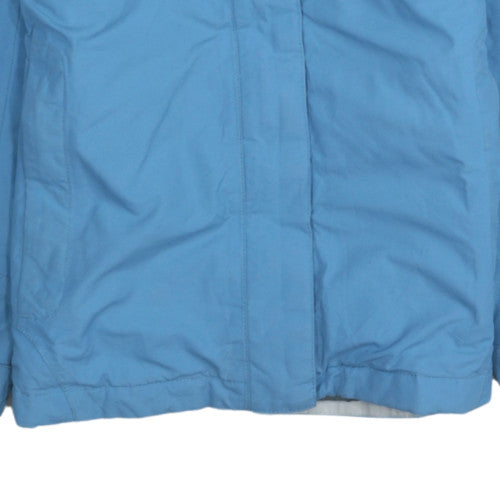 The North Face Boys Blue Hooded Waterproof Puffer Jacket M Winter Coat